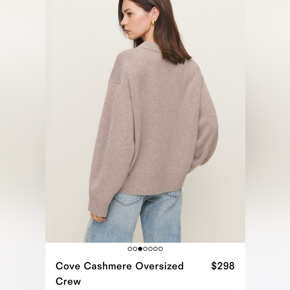 Cove Cashmere Oversized Crew NWT